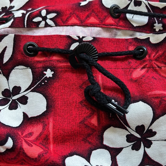 Island Aloha Wear backpack - RED and WHITE - Picture 6 of 9